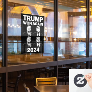 Trump wint opnieuw verkiezingsdag 2024 47 raamsticker