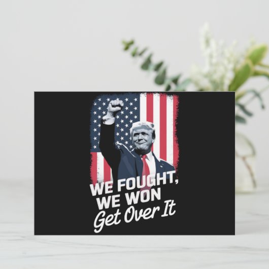 Trump wint overwinning Trump 47e President Kaart (Staand voorkant)