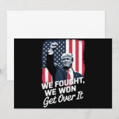 Trump wint overwinning Trump 47e President Kaart (Voorkant / Achterkant)