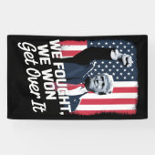 Trump wint overwinning Trump 47e President Spandoek (Horizontaal)