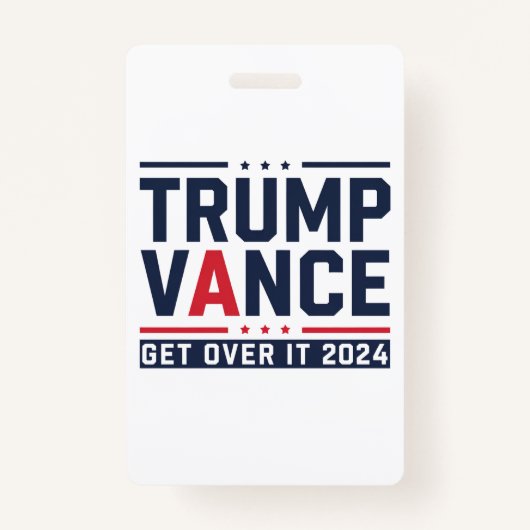 Trump wint President Trump Vance in 2024 Badge (Voorkant)