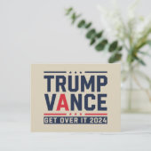 Trump wint President Trump Vance in 2024 Briefkaart (Staand voorkant)