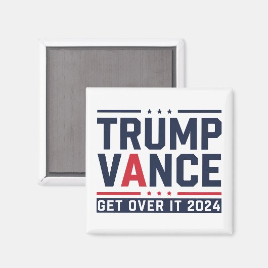 Trump wint President Trump Vance in 2024 Magneet (Voorkant / Achterkant)