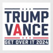 Trump wint President Trump Vance in 2024 Raamsticker (Vel)