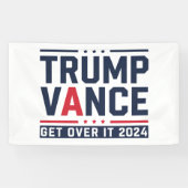 Trump wint President Trump Vance in 2024 Spandoek (Horizontaal)