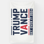 Trump wint President Trump Vance in 2024 Spandoek (Verticaal)
