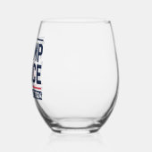 Trump wint President Trump Vance in 2024 Wijnglas Zonder Voet (Rechts)