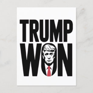 Trump Wint Trump Vance Verkiezing President Toespr Briefkaart