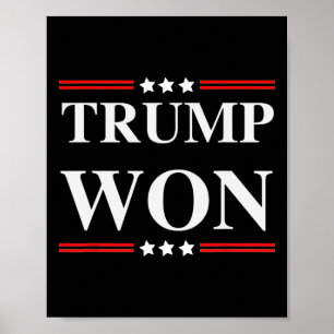 Trump wint verkiezingen 2020 poster