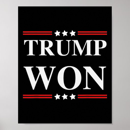 Trump wint verkiezingen 2020 poster (Voorkant)