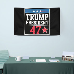 Trump wint verkiezingen 2024 Trump wint verkiezing Spandoek