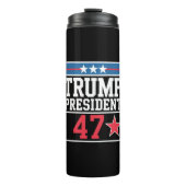 Trump wint verkiezingen 2024 Trump wint verkiezing Thermosbeker (Voorkant)