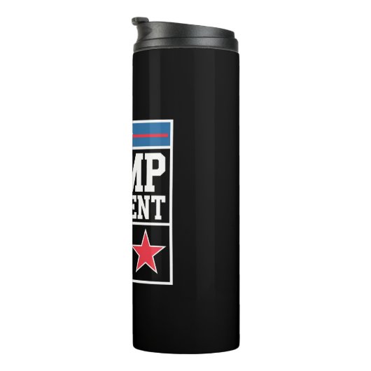 Trump wint verkiezingen 2024 Trump wint verkiezing Thermosbeker (Geroteerd rechts)