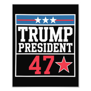 Trump wint verkiezingen 2024 Trump Won 2024 Foto Afdruk