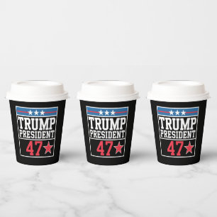 Trump wint verkiezingen 2024 Trump Won 2024 Papieren Bekers