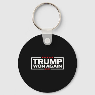 Trump Wint Weer 2025 President 47e Van Witte Huis Sleutelhanger