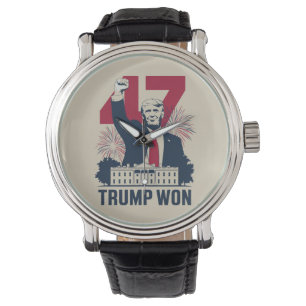 Trump Wint Weer Verkiezingen 2024 President 47e  Horloge