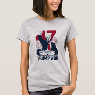 Trump Wint Weer Verkiezingen 2024 President 47e T-shirt
