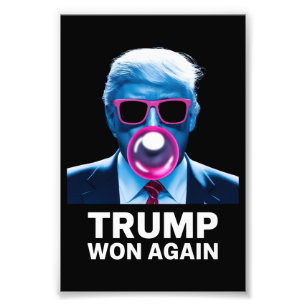 Trump Wint Weer Verkiezingen 2024 Stem President 4 Foto Afdruk