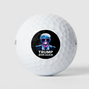 Trump Wint Weer Verkiezingen 2024 Stem President 4 Golfballen