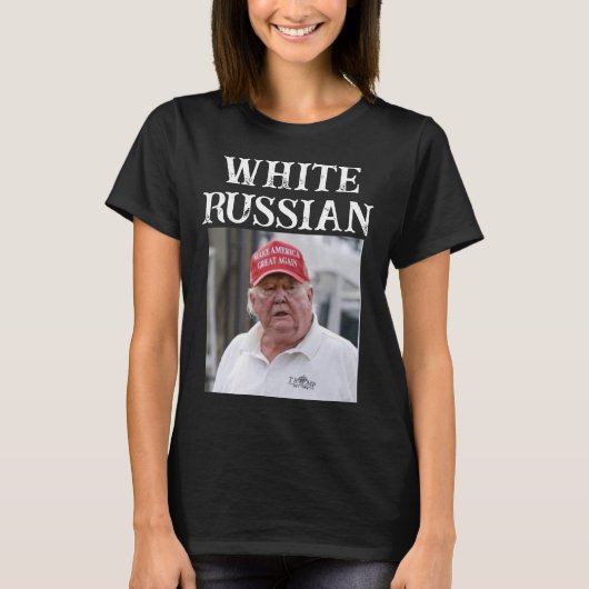 Trump / Wit Russisch T-shirt (Voorkant)