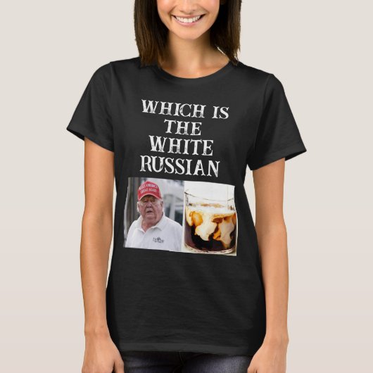 Trump / Wit Russisch T-shirt (Voorkant)