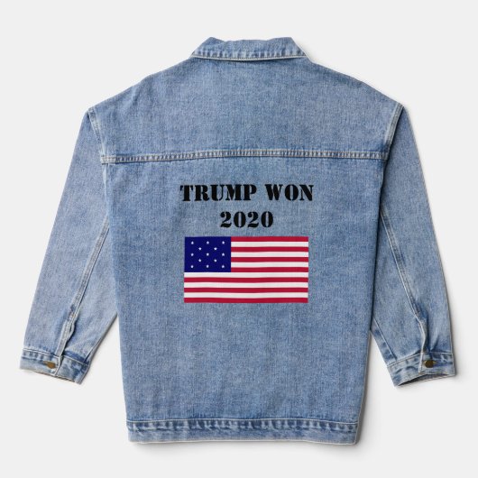 Trump won 2020 Denim Jacket (Achterkant)