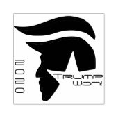 Trump Won! 2020 Rubberstempel (Afrduk)