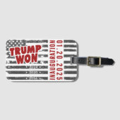 Trump won 2024 bagagelabel (Voorkant (horizontaal))