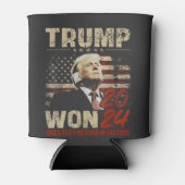 Trump Won 2024 Grootste Terugkeer in de Geschieden Blikjeskoeler (Voorkant)