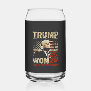 Trump Won 2024 Grootste Terugkeer in de Geschieden Blikvorm Glas