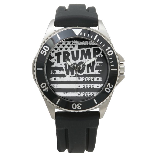 Trump won 2024 horloge (Voorkant)