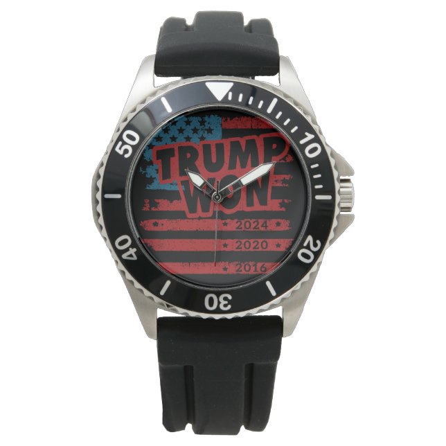 Trump won 2024 horloge (Voorkant)