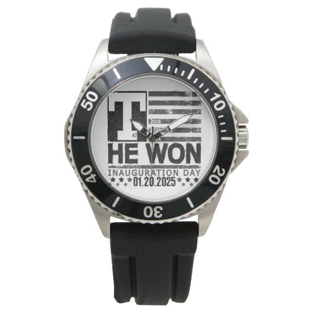 Trump won 2024 horloge (Voorkant)