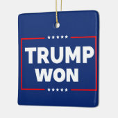 Trump won 2024 keramisch ornament (Links)