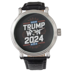 Trump Won 2024 President 47th Van Witte Huis  Horloge