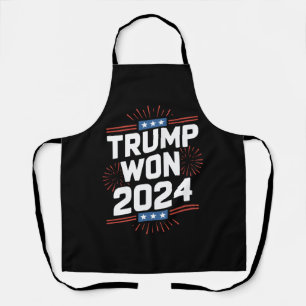 Trump Won 2024 President 47th Van Witte Huis Schort
