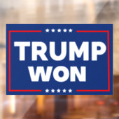 Trump won 2024 raamsticker (Vel 2)