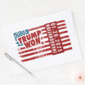 Trump won 2024 rechthoekige sticker (Envelop)