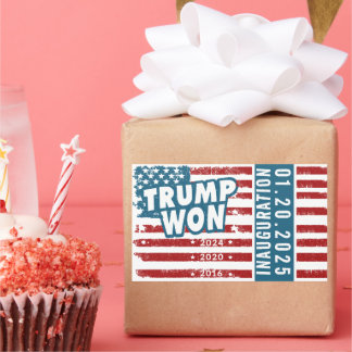 Trump won 2024 rechthoekige sticker