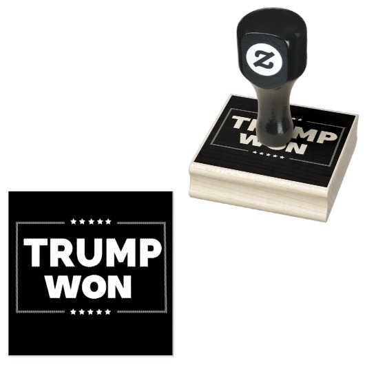 Trump won 2024 rubberstempel (Gestempeld)