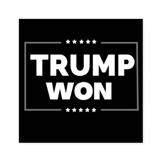 Trump won 2024 rubberstempel (Afrduk)
