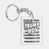 Trump won 2024 sleutelhanger (Voorkant Links)