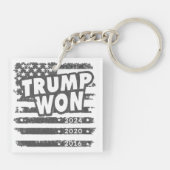 Trump won 2024 sleutelhanger (Achterkant)
