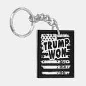 Trump won 2024 sleutelhanger (Voorkant Links)