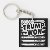 Trump won 2024 sleutelhanger (Voorkant)