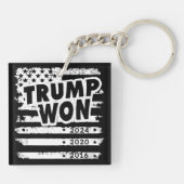 Trump won 2024 sleutelhanger (Achterkant)