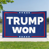 Trump won 2024 spandoek (Buitenkant)