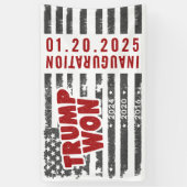 Trump won 2024 spandoek (Verticaal)