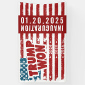 Trump won 2024 spandoek (Verticaal)